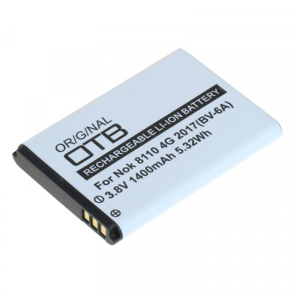 Accu voor 8110 4G 2017, 2720 Flip (BV-6A) - 3,85V - 1400mAh - Grijs