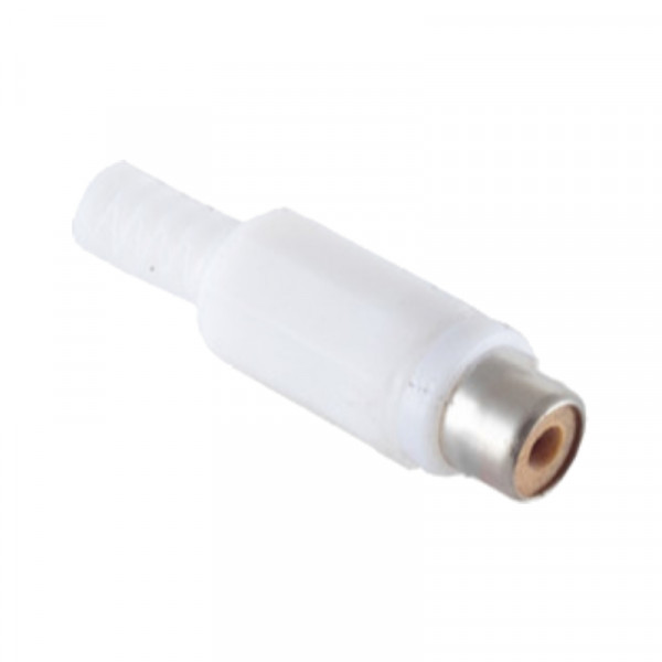 Soldeerbare Mono Tulp Connector (v) - Wit