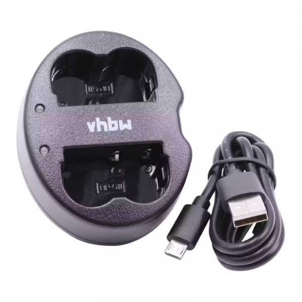 Tweevoudige Accu oplader voor Canon BP-511 en BP-511A Accu's - Zwart