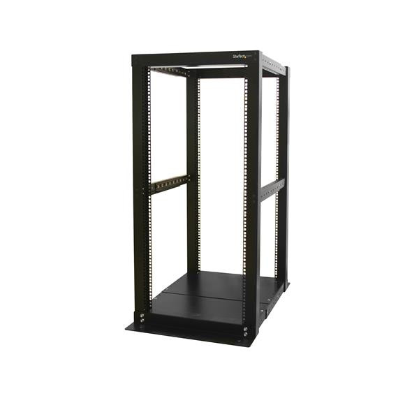 StarTech 25U server rack kast met open frame, 4 stijlen en instelbare diepte