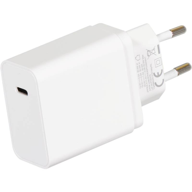 MustHavz Single USB-C Oplader Power Delivery 30W - Wit