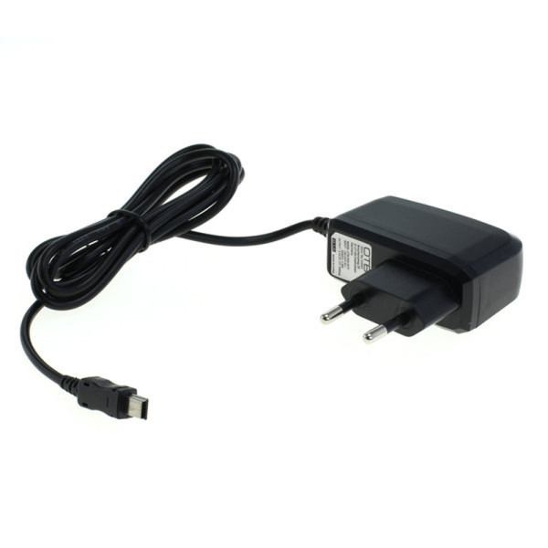 Voedingsadapter - Mini USB-B - 5V - 1A - 5W - 1,1 meter - Zwart