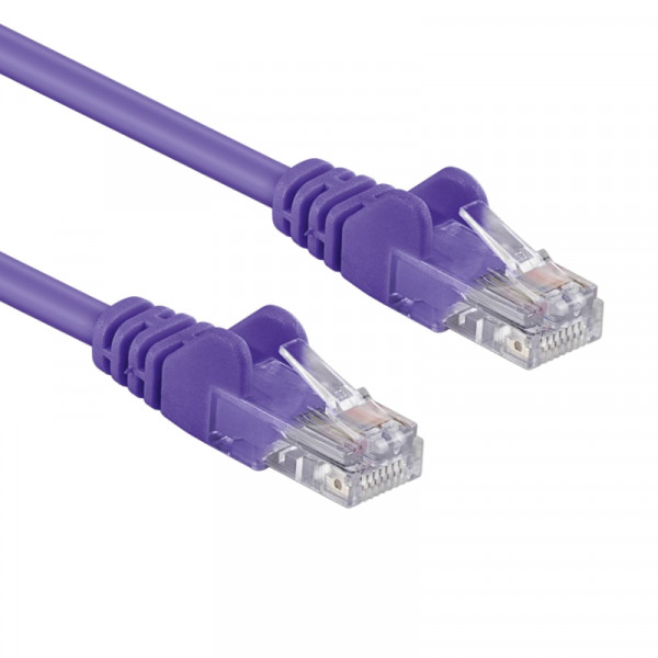 UTP CAT6A 10 Gigabit Netwerkkabel - CU - 7 meter - Paars