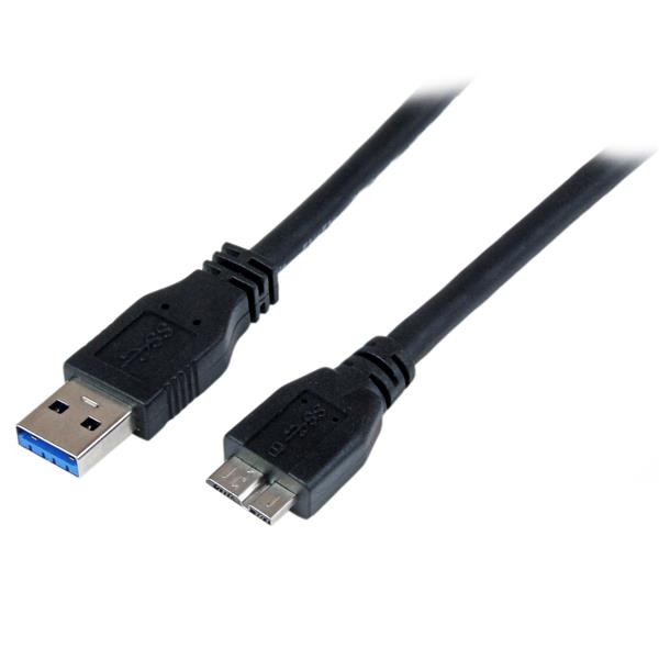 StarTech 1 m gecertificeerde SuperSpeed USB 3.0 A-naar-micro-B-kabel - M/M