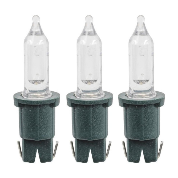 Reserve Kerstlampjes - Insteek fitting - 3V - 0,06W - Warm Wit - 3 stuks