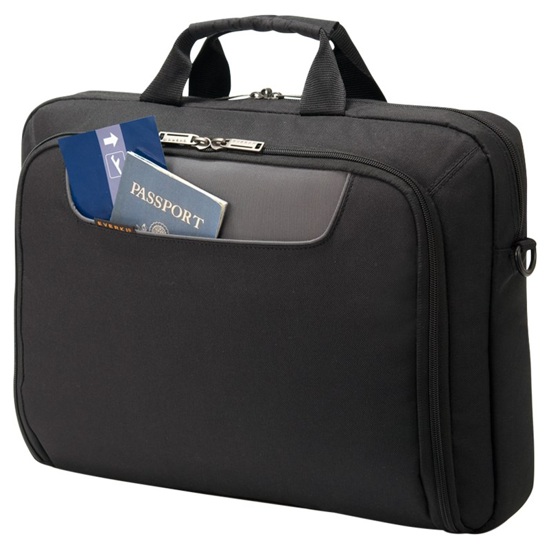 EVERKI Advance Laptop schoudertas Tot 14,1 inch Zwart