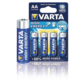 Alkaline Batterij AA 1.5 V High Energy 4-Blister
