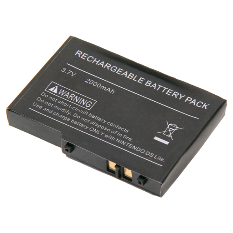 Accu voor Nintendo DS Lite - 3,7V - 2000 mAh - Zwart