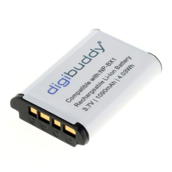 Accu voor Sony - NP-BX1 - Voor diverse Cyber-Shot toestellen - 3,7V - 1090mAh - Zwart