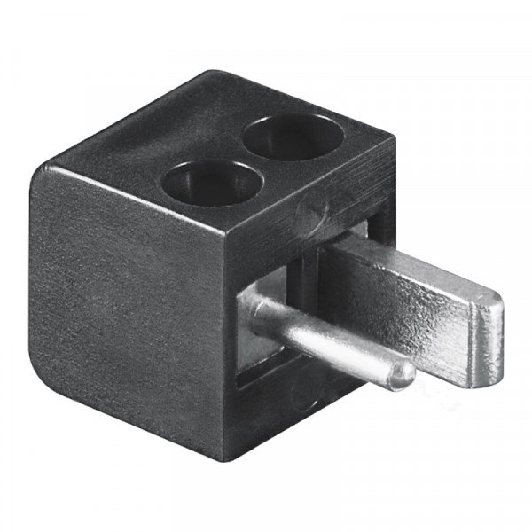 2-pin DIN Luidspreker Connector (m) - Schroefbaar - Zwart