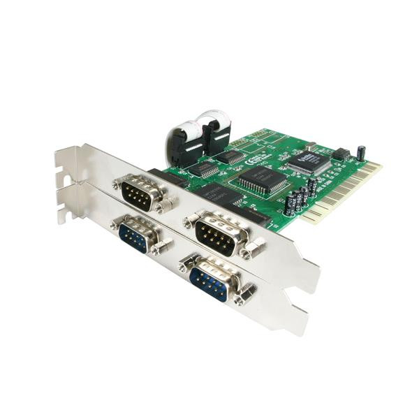 StarTech 4-poort PCI RS232 Seriële Adapterkaart met 16550 UART