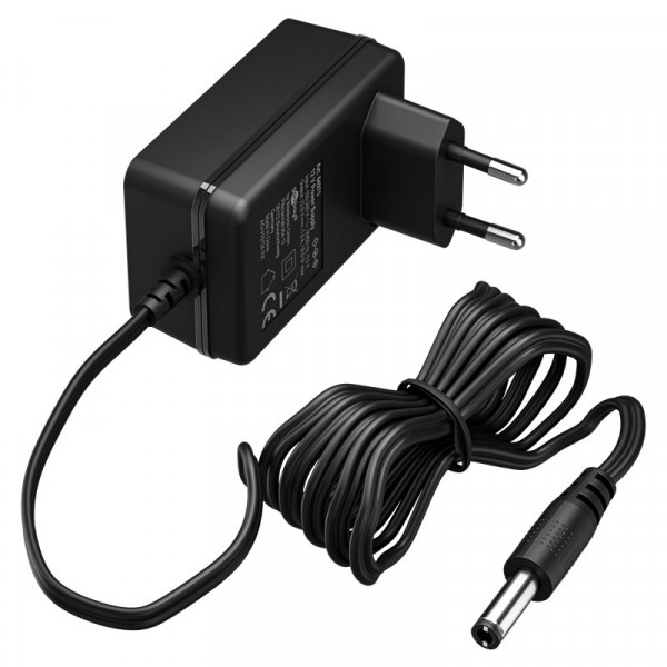 Voedingsadapter 12V - 1,5A - 18W - 5,5 x 2,5mm - Premium - 1,8 meter - Zwart