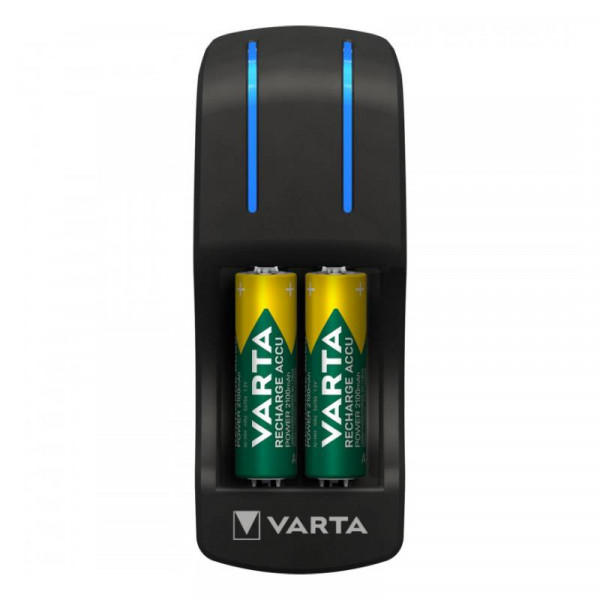VARTA Batterijlader - Pocketcharger 57642 - Voor AA/AAA - Incl. 4x AA 2100mah