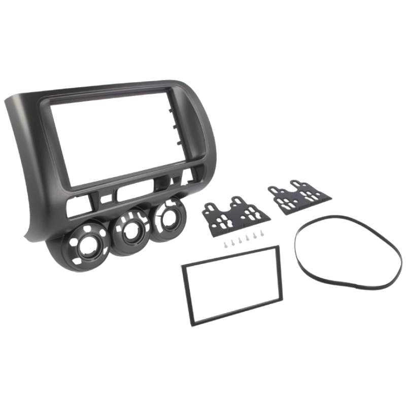 2 Din Radiomontageframe voor Honda Jazz (2002-2008) - Antraciet