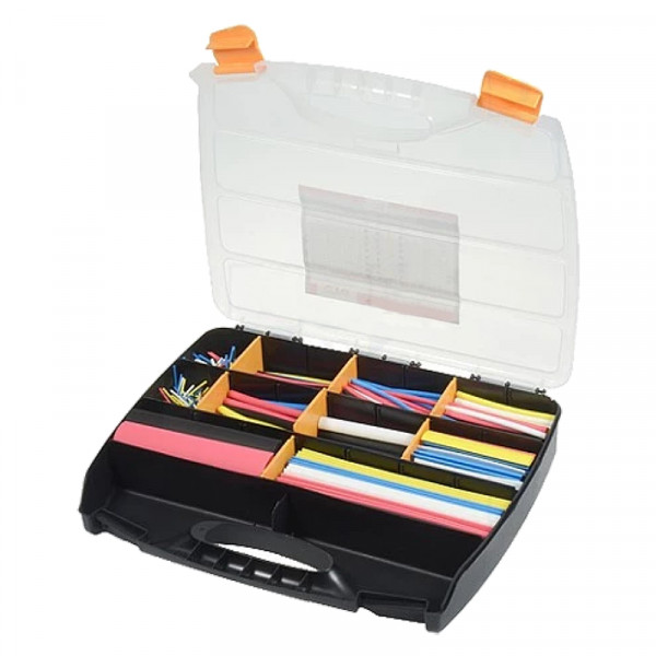 Krimpkous assortiment - 2:1 - 505 stuks - diverse diameters - Meerkleurig