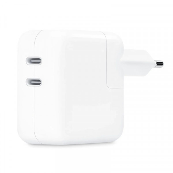 Apple 35W USB-C Lader - 2x USB-C (v) - MW2K3ZM/A - Wit