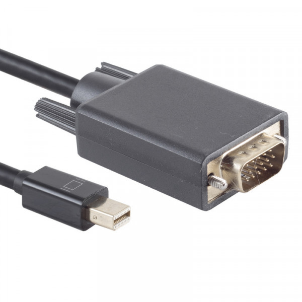 Mini DisplayPort naar VGA Kabel - Full HD 60Hz - 3 meter - Zwart