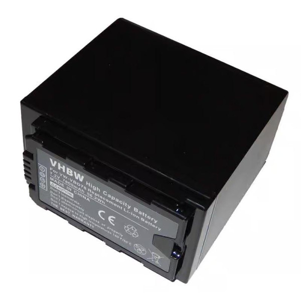 Accu voor Panasonic VW-VBD78 - 7,4V - 7800mAh - Zwart