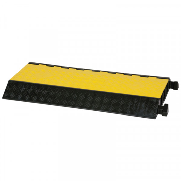 Showgear Kabelbrug - 3-kanaals - 50 cm breed - 1 meter - Zwart-Geel