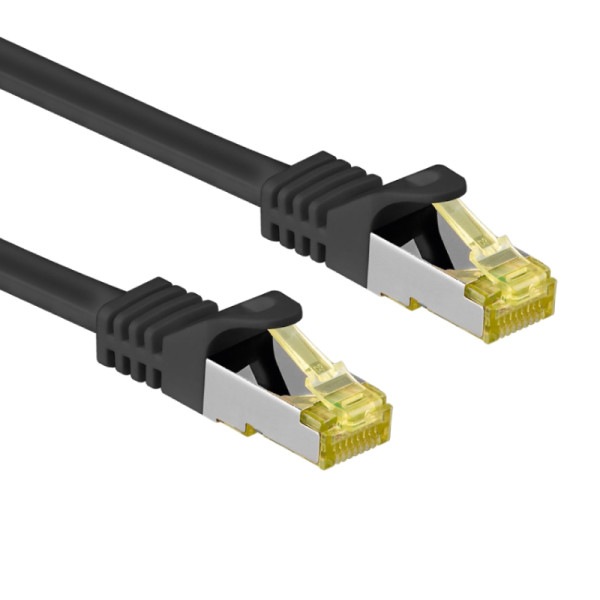 S/FTP CAT7 10 Gigabit Netwerkkabel - CU - 0,5 meter - Zwart