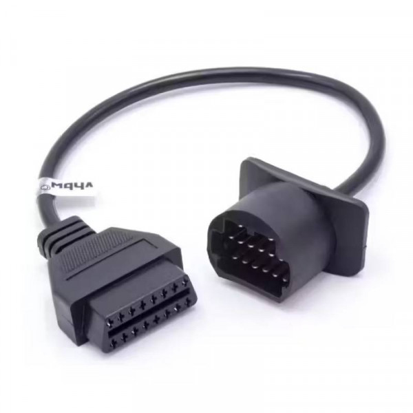 OBD2 Adapterkabel voor Mazda, Ford en Toyota - OBD1 17 naar 16-pins OBD2 - 0,3 meter - Zwart