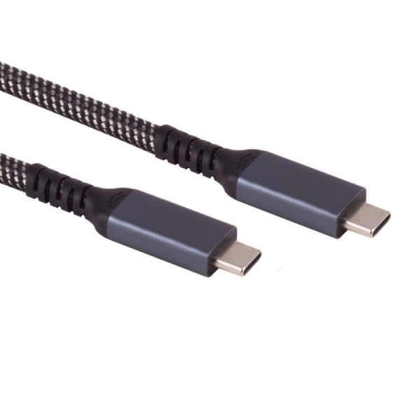 USB-C Kabel - USB 3.2 Gen 2 - 100W PD - Nylon Sleeve - 2 meter - Zwart
