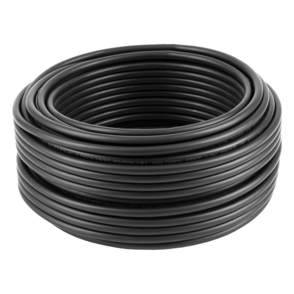 Solarkabel 6mm2 - B2ca - H1Z2Z2-K - 50 meter - Zwart