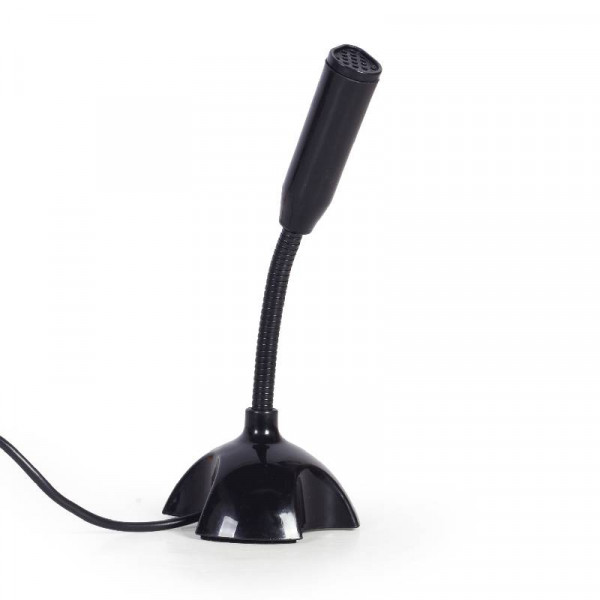 USB Bureau microfoon met statief - USB aansluiting - 1 meter - Zwart