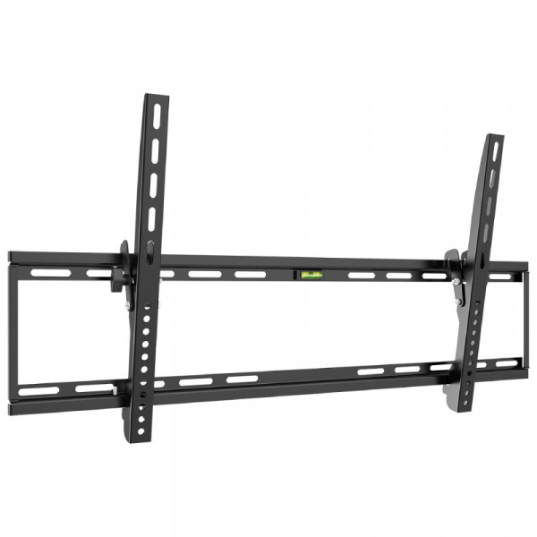 Tv muurbeugel voor 43-100 inch schermen - Basic - 10 graden Kantelbaar - Tot 75kg - Zwart
