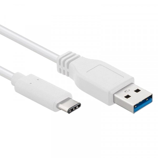 USB-A naar USB-C Kabel - USB 2.0 - 0,1 meter - Wit