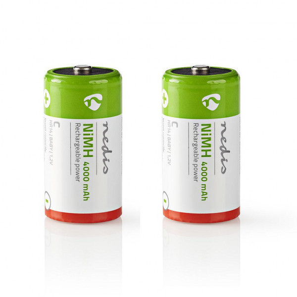 2x Oplaadbare batterij C - 4000mAh