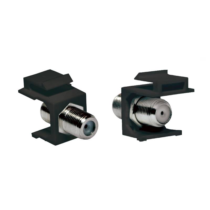 Keystone F-connector - F (v) - F (v) - Zwart b4f205d880324d25c68f9fb60249efc6