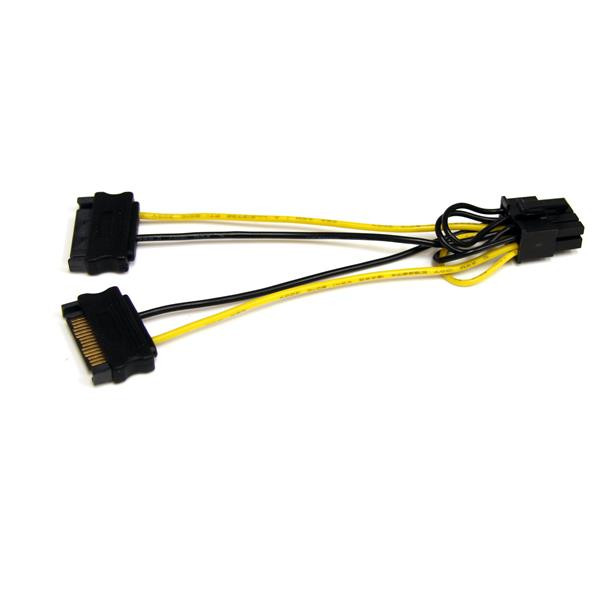 StarTech 15cm SATA Voeding naar 8-pins PCI Express Videokaart Voeding Verloopkabel