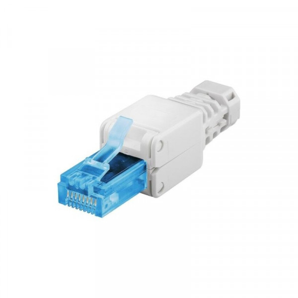 RJ45 Stekker met LSA strook - CAT6A en lager - Per stuk - 8P - UTP - Wit