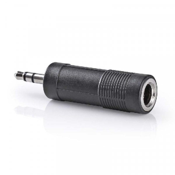6,35mm (v) - 3,5mm Stereo Jack (m) Adapter - Zwart