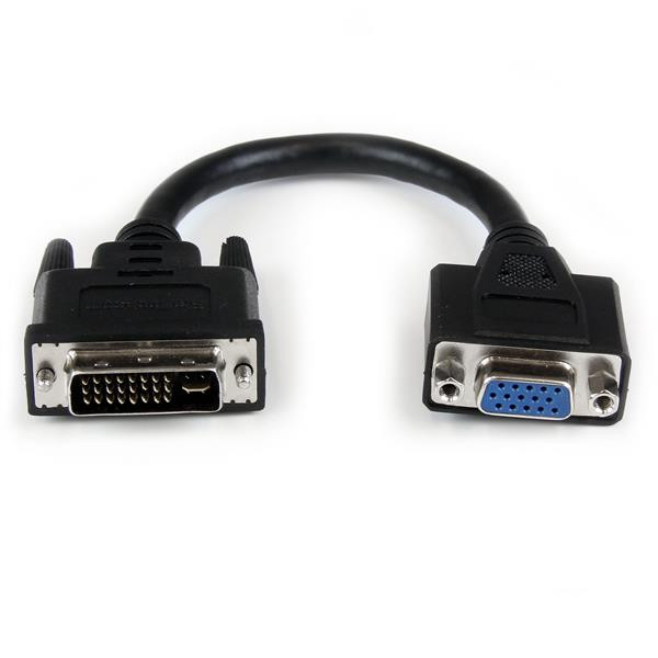 StarTech 20cm DVI naar VGA Verloopkabel - DVI-I Mannetje naar VGA Vrouwtje