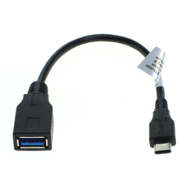 USB-C OTG Adapterkabel - USB 3.2 Gen 1 - 0,2 meter - Zwart