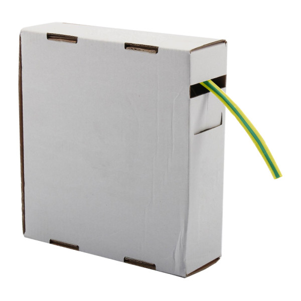 Krimpkous - 2:1 - 2,4 naar 1,2mm - 15 meter - Geel-groen