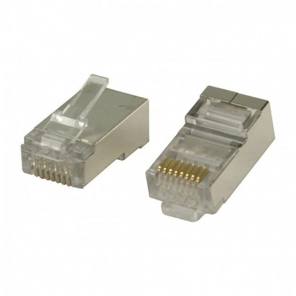 RJ45 Stekker - CAT5e - STP - 8P8C - Basic - Transparant - 10 stuks