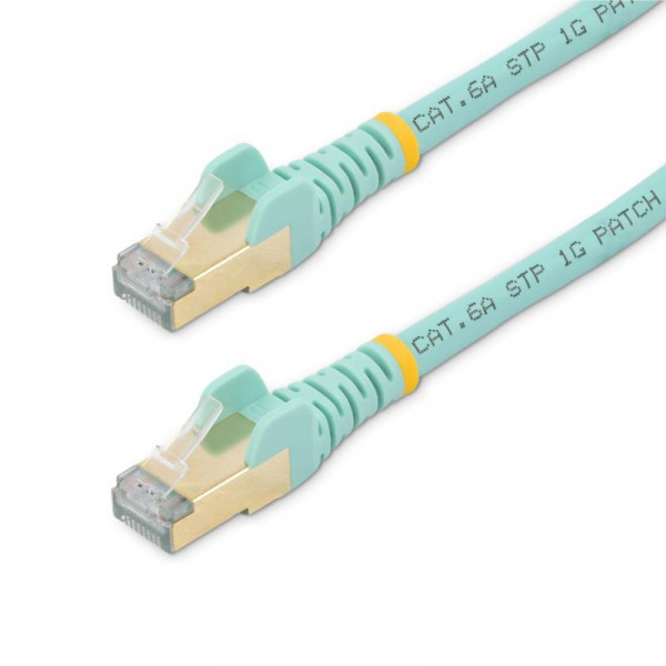 StarTech CAT6A 10 Gigabit Netwerkkabel - STP - CU - 7,5 meter - Aqua