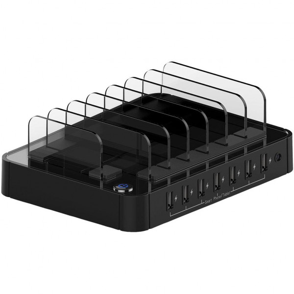 ROLINE 7-poorts USB Laadstation 2.4A Zwart