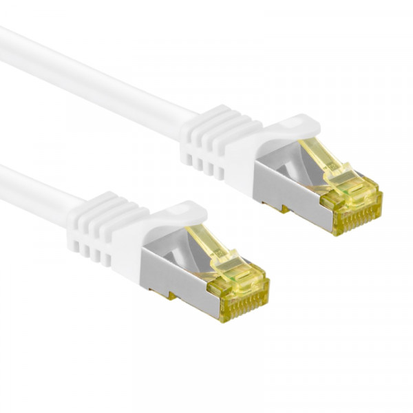 S/FTP CAT7 10 Gigabit Netwerkkabel - CU - 20 meter - Wit