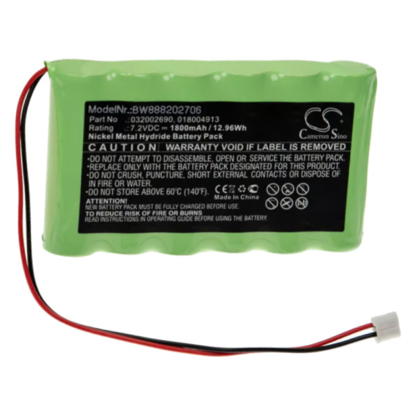 Accu voor Compex 018004913, 032002690 en 018.004.913 - 7,2V - 1800mAh - Groen