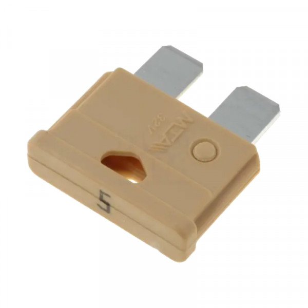 Autozekering - 5 Ampere - Lichtbruin - 10 stuks