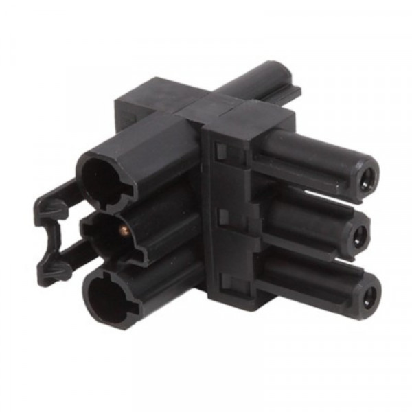 Wieland GST18-3® Splitter - T-splitsing - 1x GST18-3® (m) naar 2x GST18-3® (v) - Zwart