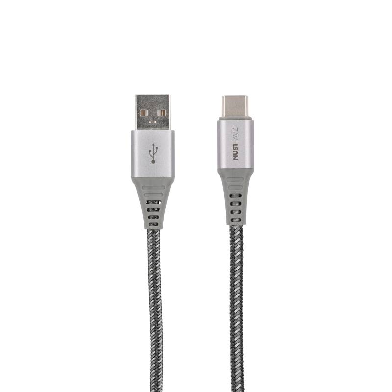 Musthavz USB-A 2.0 to USB-C Nylon Cable 1m