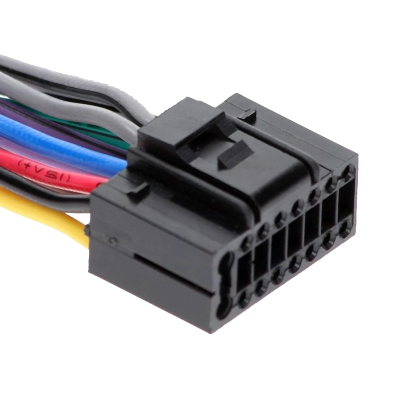ISO kabel voor Kenwood autoradio - 16-pins - Open einde