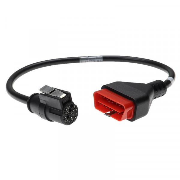 OBD2 Adapterkabel voor Renault en Dacia - CAN 19 naar 16-pins OBD2 - 0,3 meter - Zwart