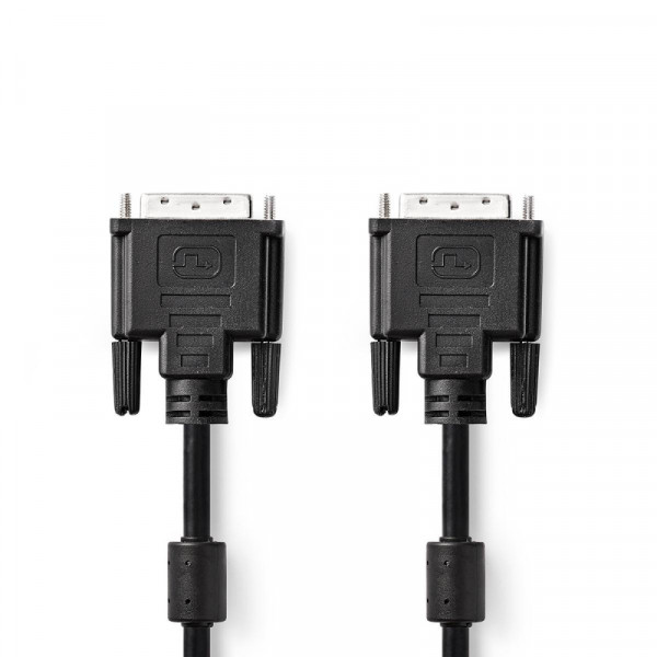 DVI-D Aansluitkabel - 24+1 - Dual Link - Full HD 60Hz - 2 meter - Zwart