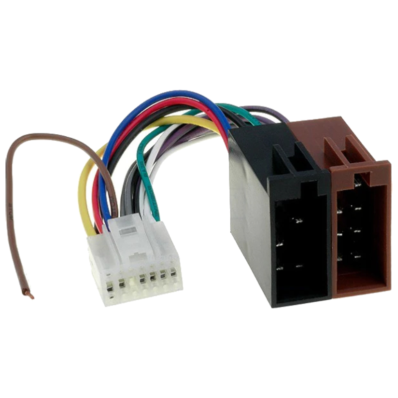 ISO kabel voor Kenwood autoradio - KRC 555R, KRC 655R,   KRC 855R - 14-pins - 0,15 meter